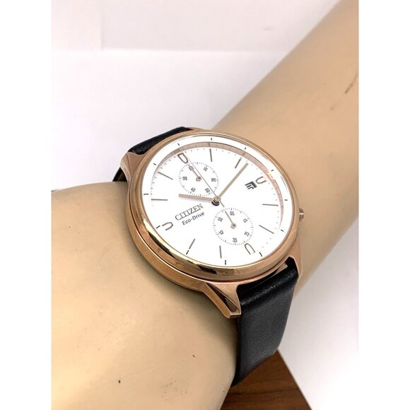 Citizen Women's Watch FB2003-05A Eco-Drive Chronograph White Dial Rose Gold 39mm - Picture 6 of 14